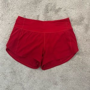 lululemon speed up short - 4 inch inseam, mid-rise